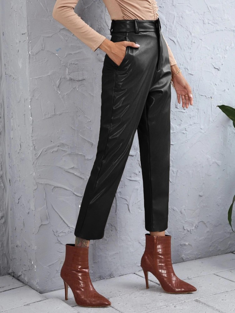 Cigarette Trousers Lizzy Fancy Ribbon  BLACK STONE  BLACK  Outlet  vêtement femme  Reiko Jeans