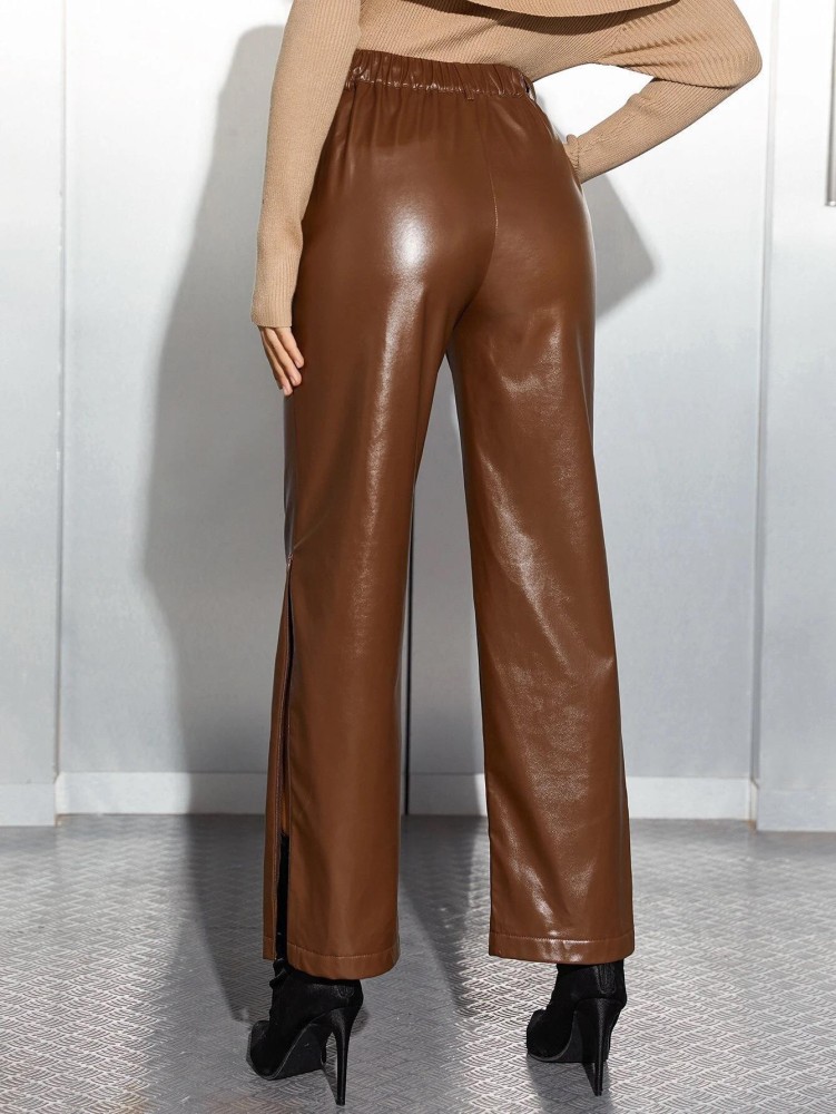 Buy Brown Trousers & Pants for Women by KOTTY Online