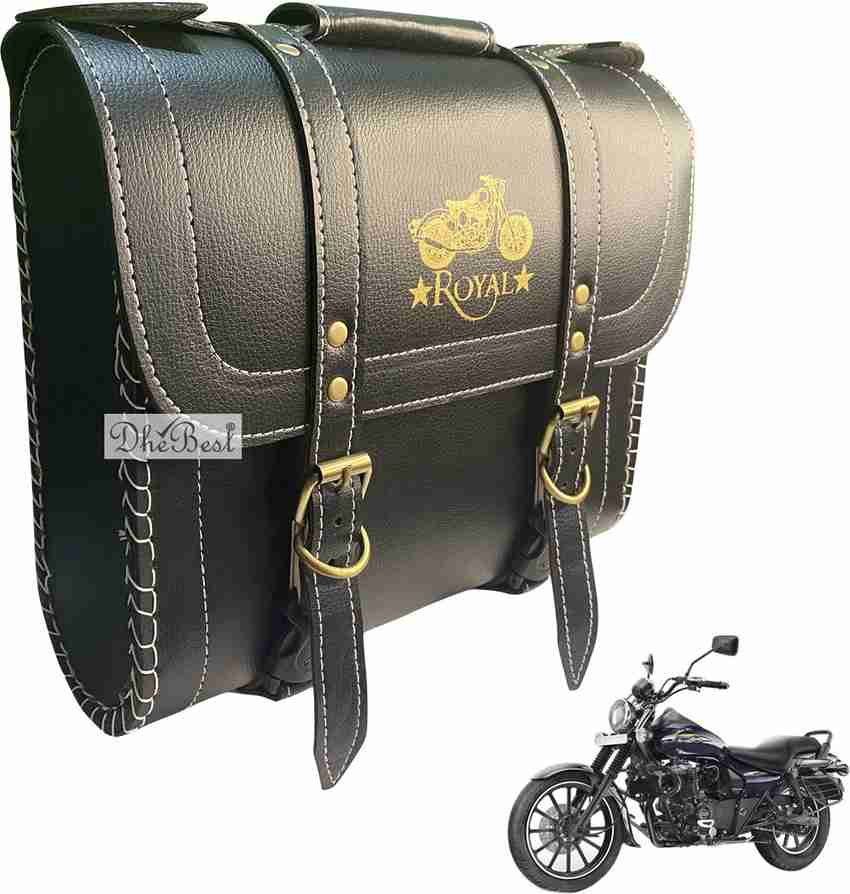 side leather bag for bike