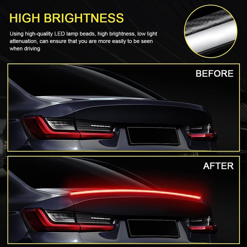 aksmit 52 Inch LED Rear Spoiler with Remote Control for Innova