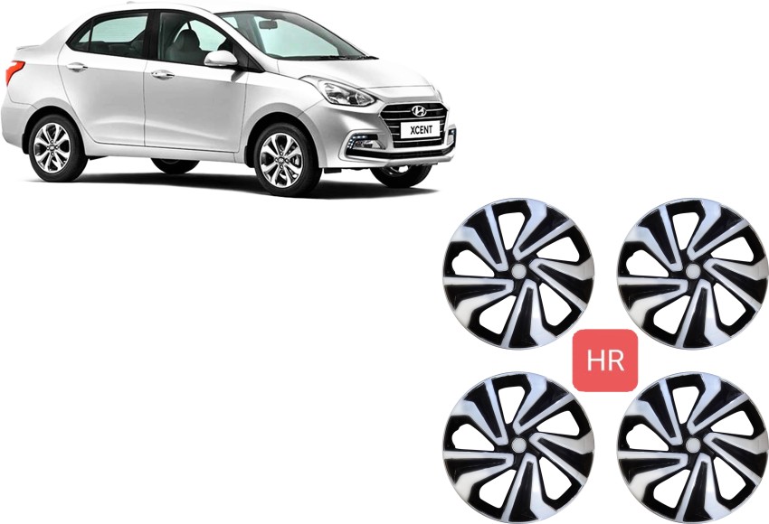 HOTRENZ WHEEL COVER 13 INCH SILVER BLACK COLOR Wheel Cover For