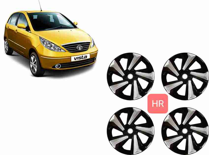 HOTRENZ WHEEL COVER 14 INCH SILVER BLACK COLOR Wheel Cover For