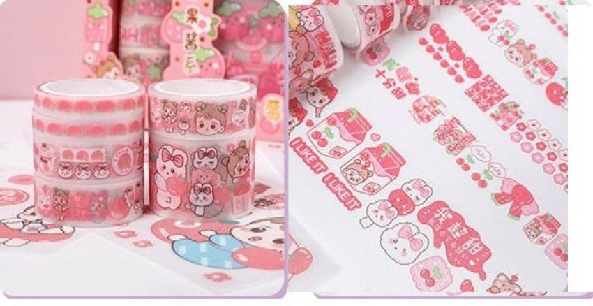 [8-in-1] My Melody Cute Adorable Pink Assorted Masking Tape Set
