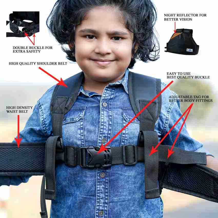 Newven Two Wheeler Safety Belt for Motorcycle with Reflector and