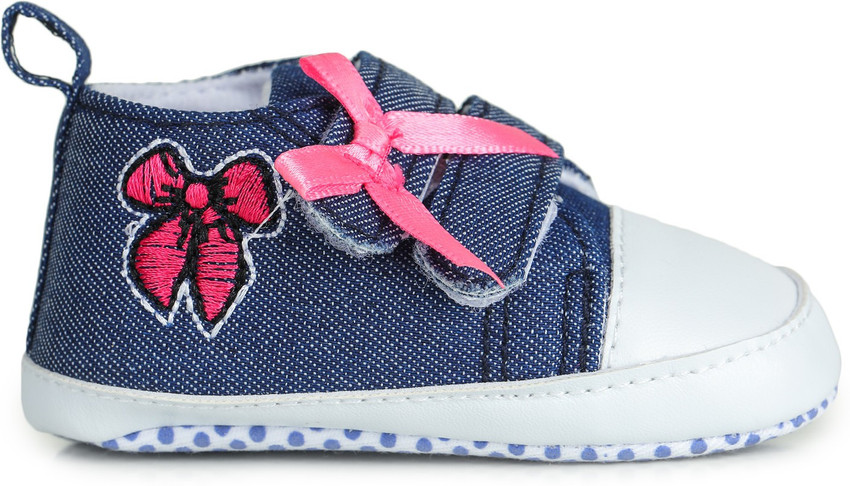 Honeybun Baby Girl Blue Denim Shoes BC31047 Booties Price in