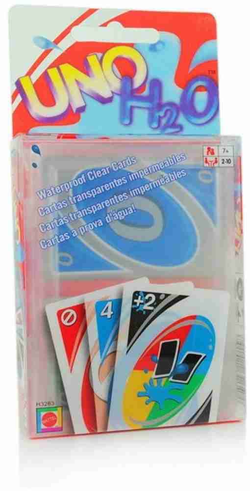 CrazyBuy Waterproof Clear UNO Cards H2O for All Age Groups