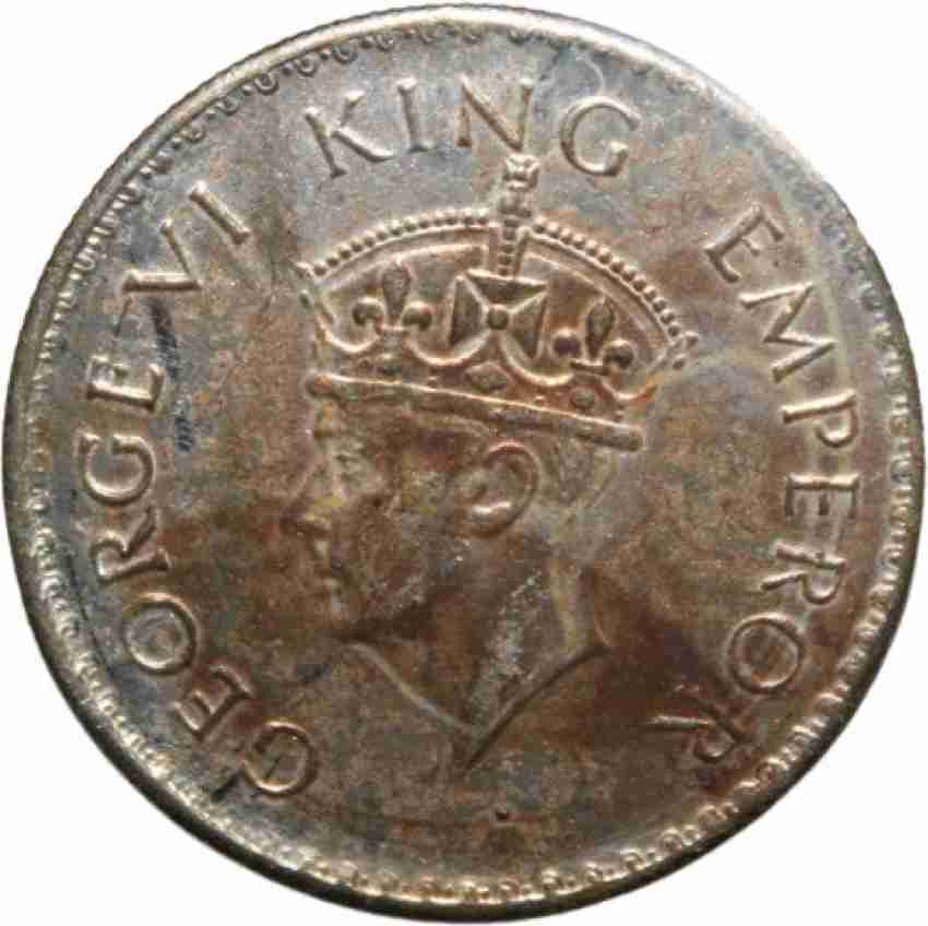 newway 6th King George - 1 Rupee 1938 British India old Rare