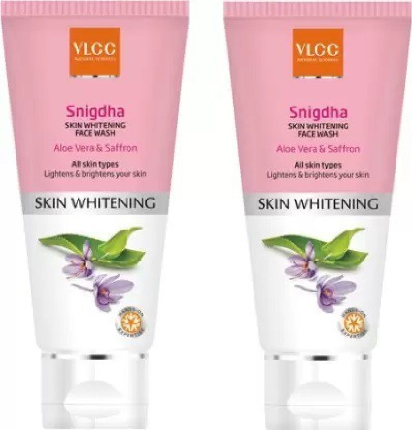 VLCC SNIGDHA SKIN WHITENING FACE WASH ALOE VERA SAFFRON PACK