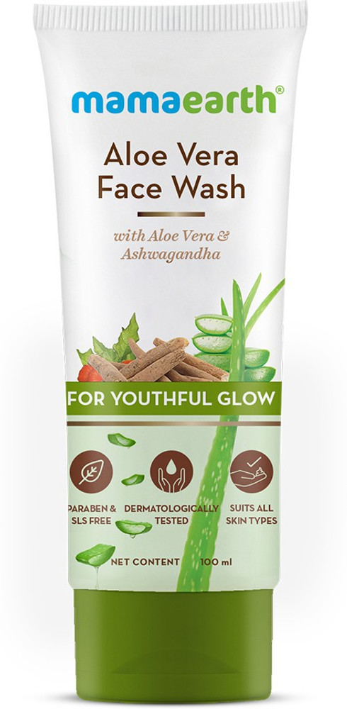 Mamaearth Aloe Vera with Aloe Vera Ashwagandha for a Youthful