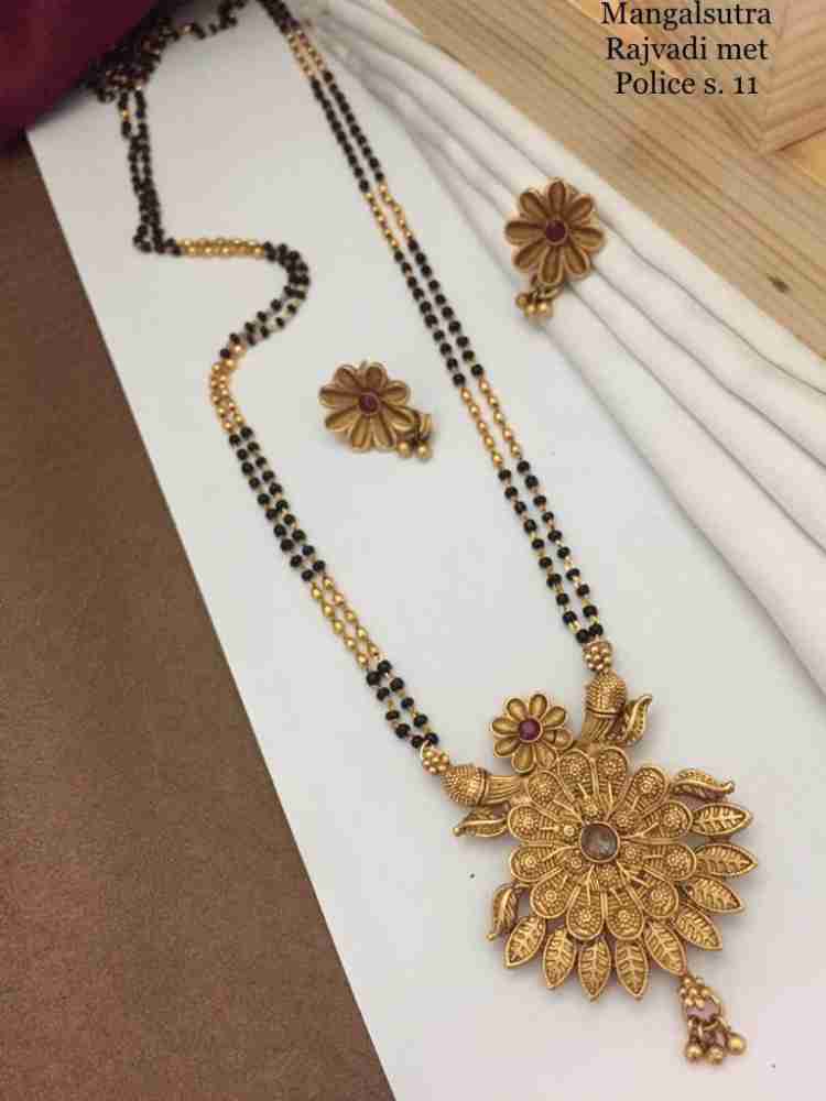 Rajwadi mangalsutra deals online shopping