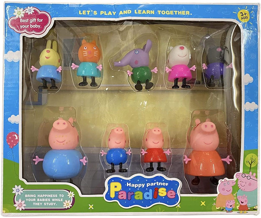 Peppa pig family set figures discount