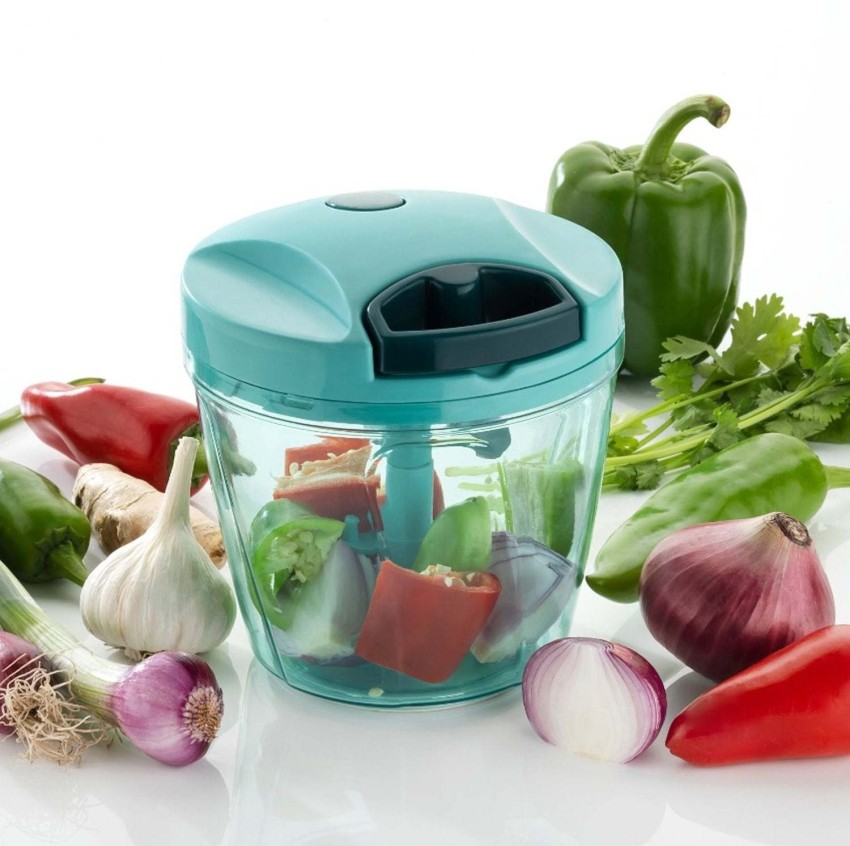 Plastic 950ml Vegetable Hand Chopper, For Kitchen