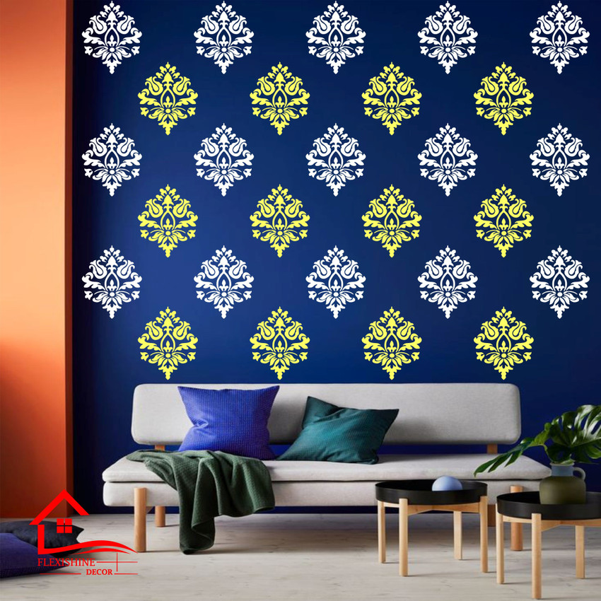 FLEXISHINE DECOR Wall Design Stencil For Wall Painting 16 inch x