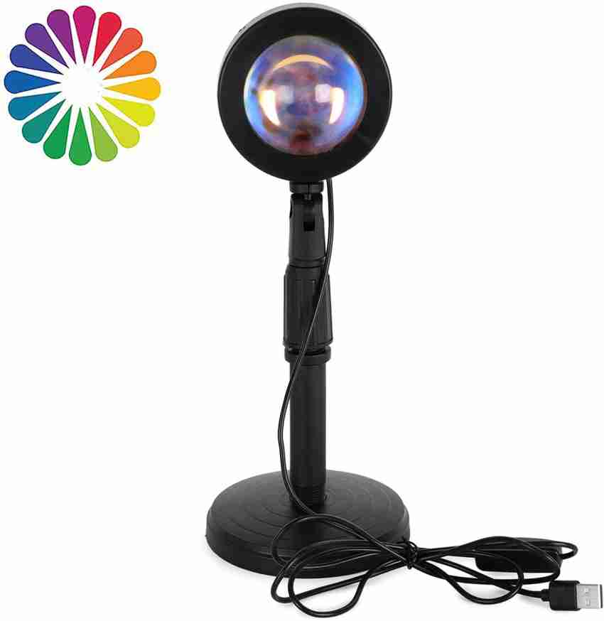 Rgb Sunset Projector Light With Remote Black - West & Arrow : Target