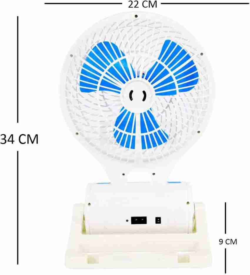 Mini Ventilateur Rechargeable Avec Lumiere LED JR 5588
