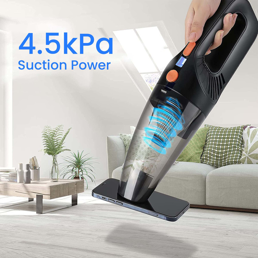 Handheld vacuum hotsell suction power