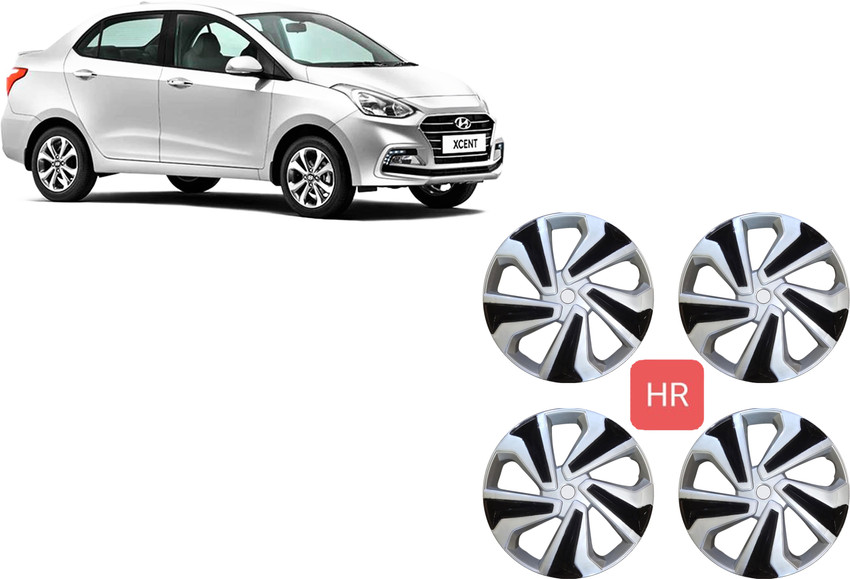 HOTRENZ WHEEL COVER 14 INCH SILVER BLACK COLOR Wheel Cover For