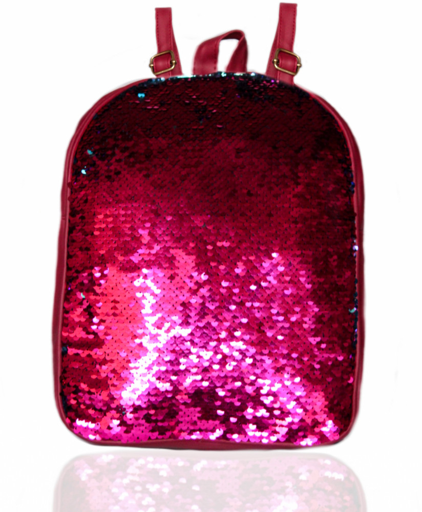 M R ALKA MRALKA Girls Pithu Bag Girls Fancy Bag Maroon Backpack