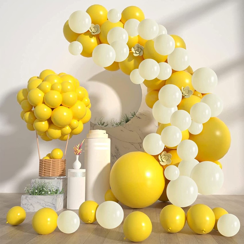 Flipkart.com | Giftzadda Solid Happy Birthday White & Yellow ...