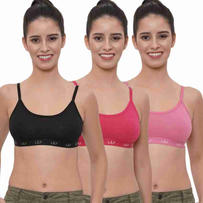 Printed Cotton Hosiery Women Full Coverage Non Padded Sports Bra (  Multicolor ) at Rs 62/piece in New Delhi