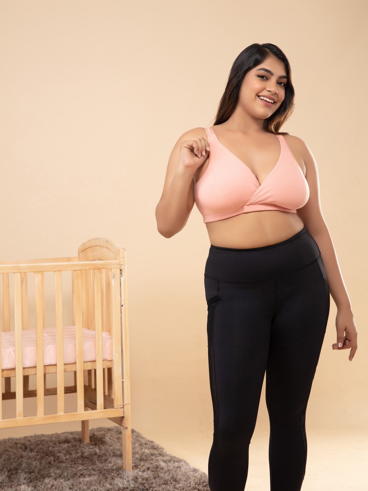MEE MEE Women's Wirefree Full Coverage Padded Maternity feeding Bra –  Online Shopping site in India