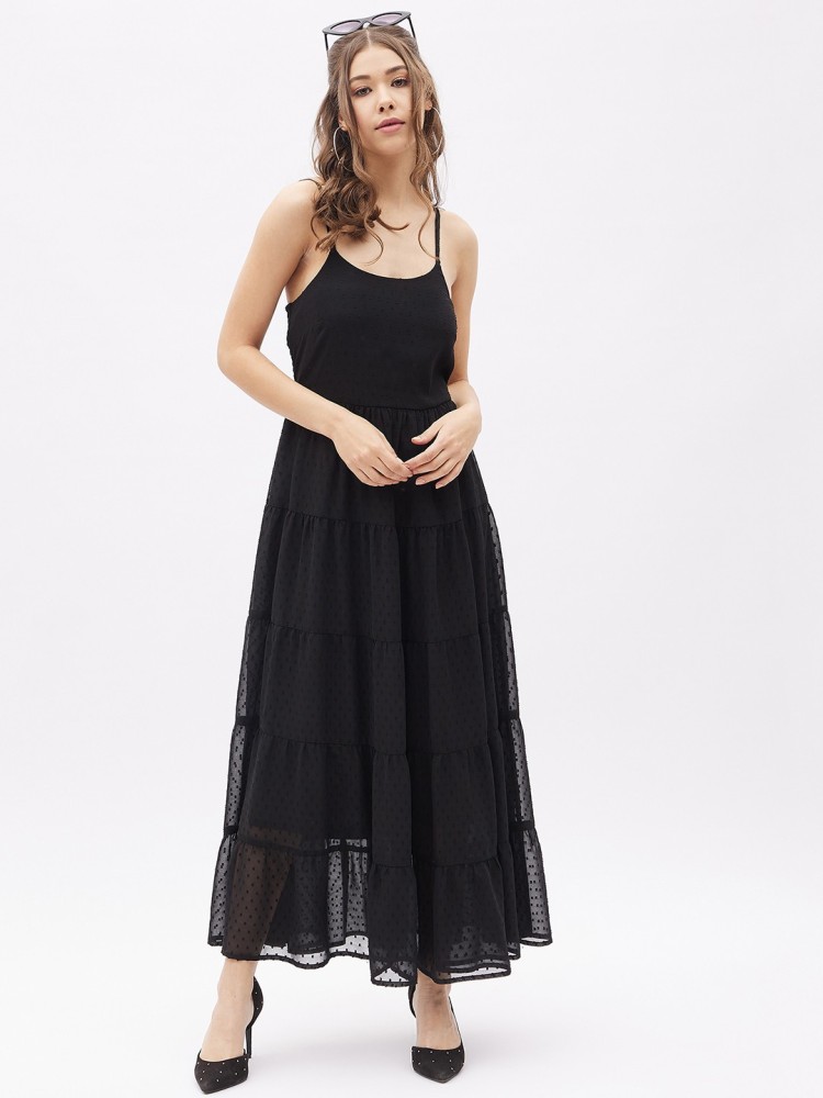 HARPA Women Maxi Black Dress Buy HARPA Women Maxi Black Dress Online at Best Prices in India Flipkart