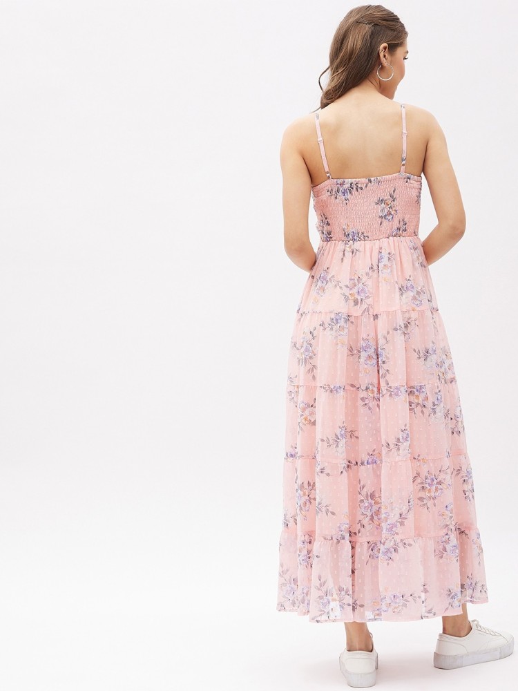 HARPA Women Maxi Pink Dress - Buy HARPA Women Maxi Pink Dress Online at  Best Prices in India