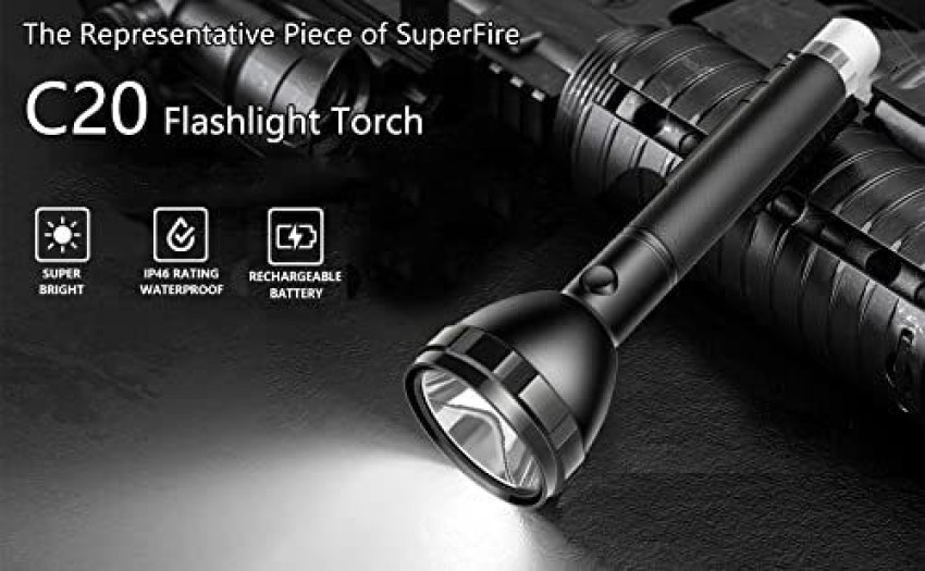 SuperFire LED Flashlight, Ultra Bright Large Flash Light