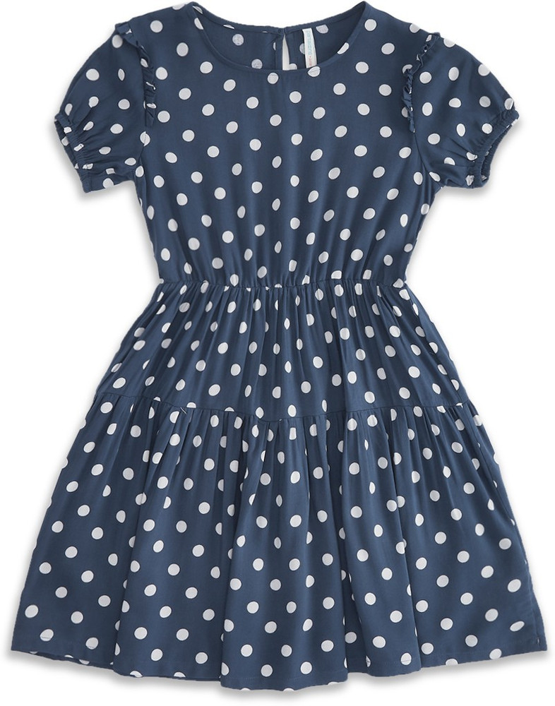 Pantaloons Junior Girls Midi Knee Length Casual Dress Price in