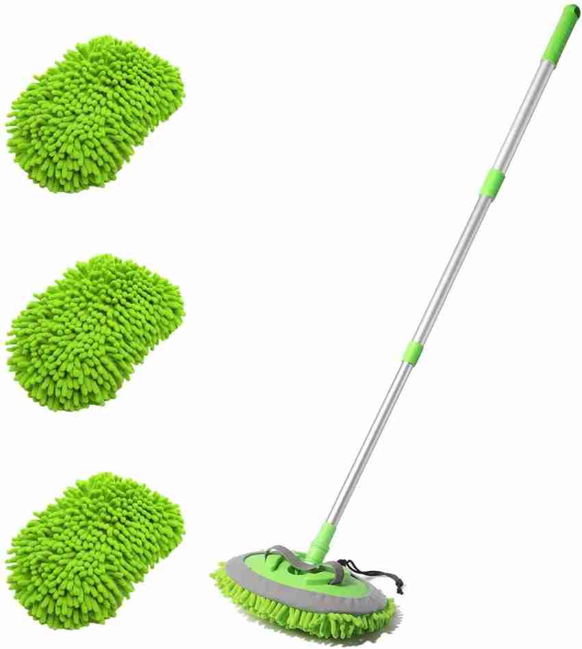 microfiber car wash brush mop kit