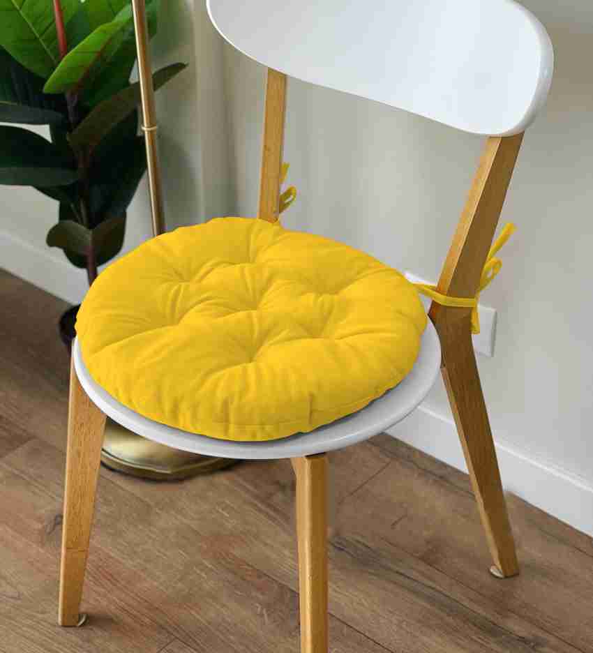 Round dining chair cushions with online ties