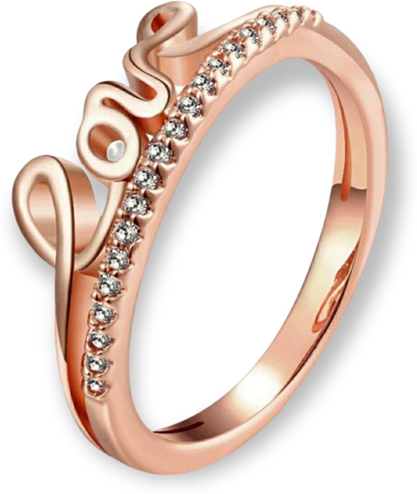 Stylish Teens Valentine Cursive LOVE Adjustable Ring For Women