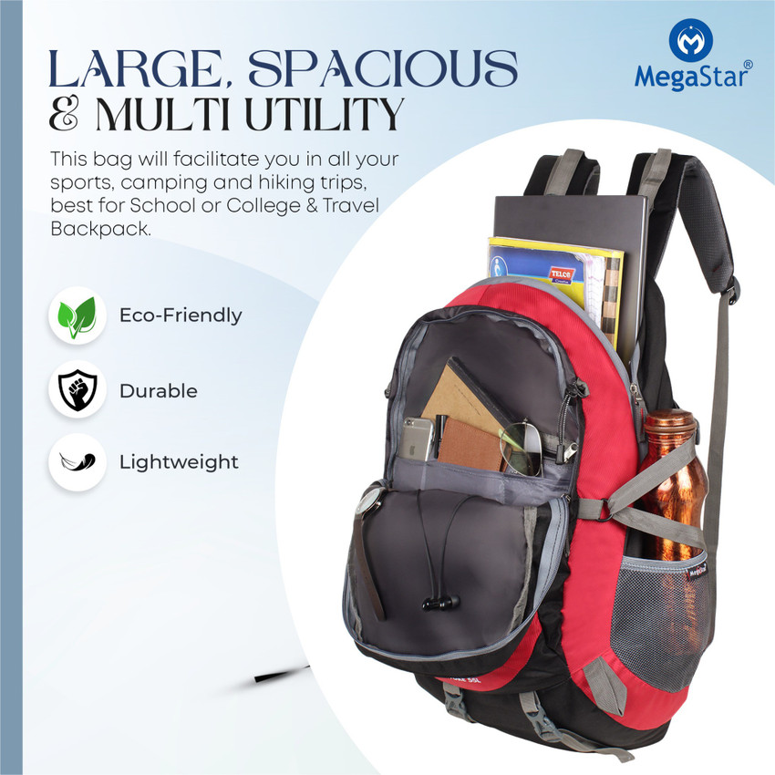 MegaStar Adventure 55L Travel Backpack For Hiking Trekking Bag