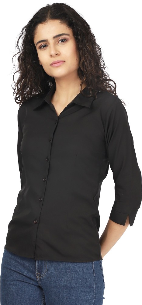 Buy FAIRIANO Women Solid Regular top - Green Online at Low Prices in India  