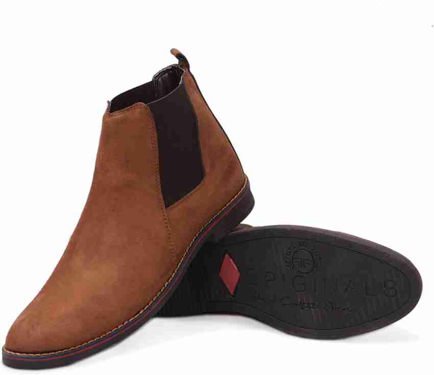 UFC Stylish Suede Leather Tan Trendy Formal Chelsea Boots For Men Buy UFC Stylish Suede Leather Tan Trendy Formal Chelsea Boots For Men Online at Best Price Shop Online for