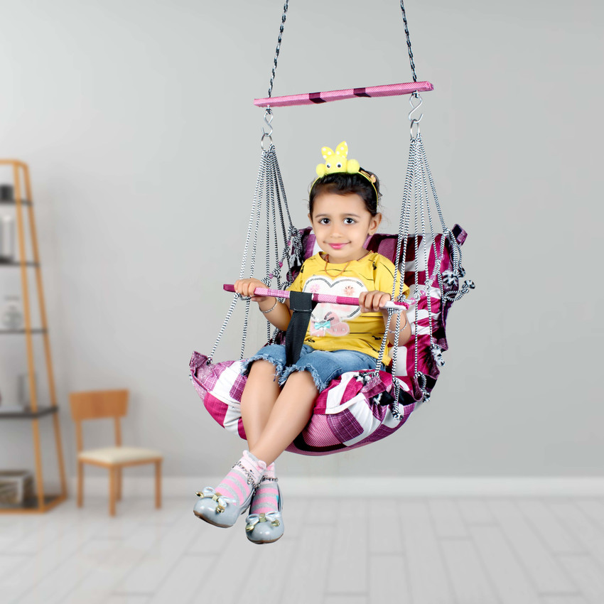 JALZONES Big Size Baby Swing Folding Washable 1 9 Years With Safety Belt indoor Outdor Bouncer Buy Baby Care Products in India Flipkart