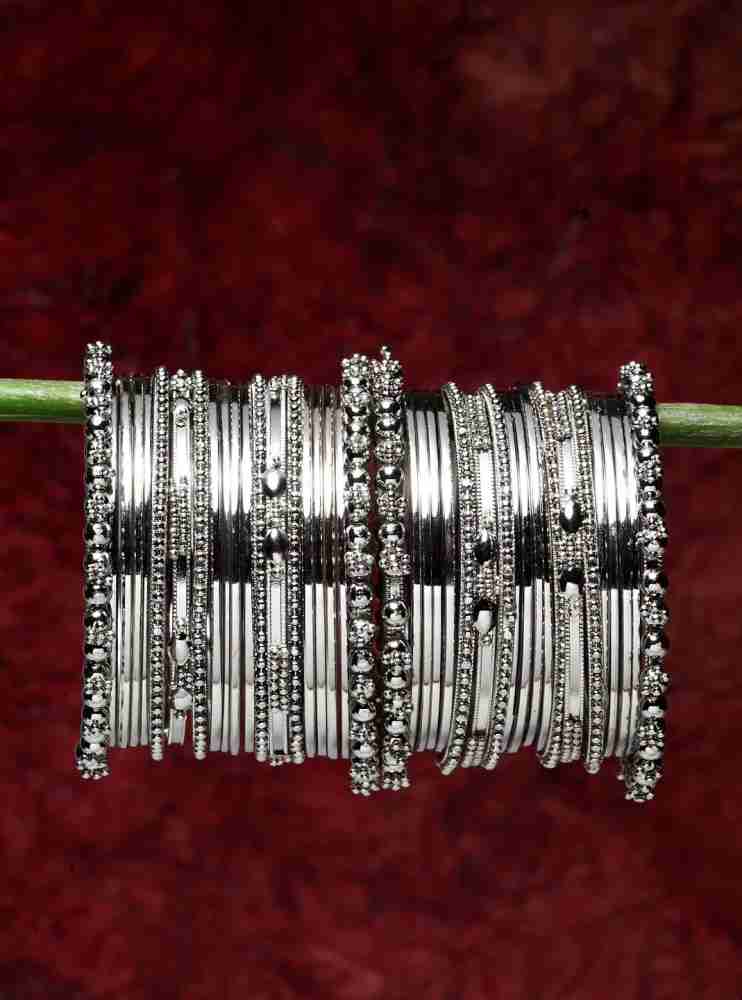 Bangles in store silver colour