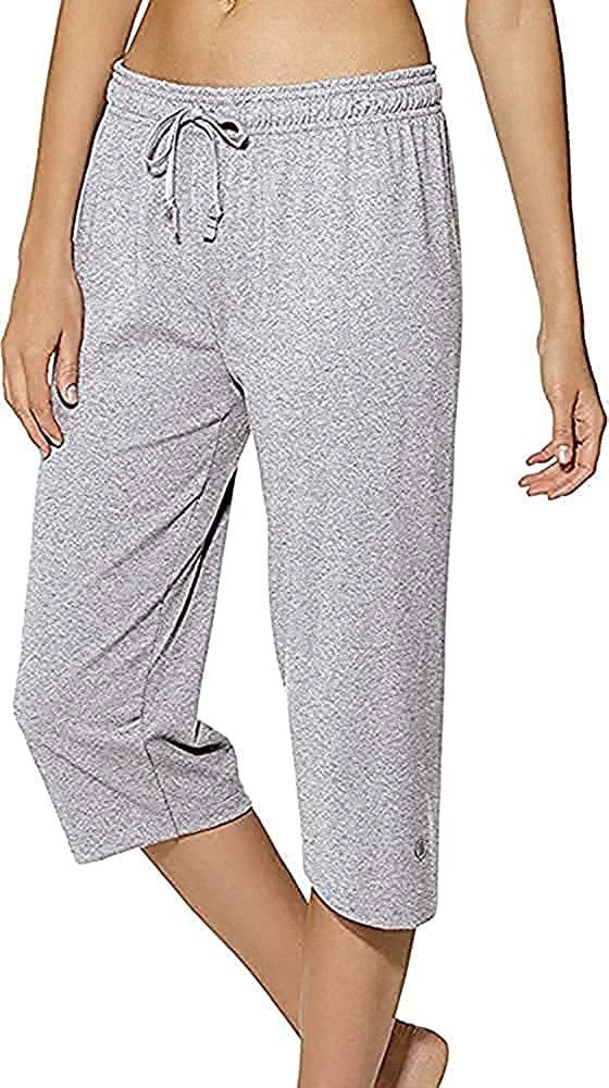 Cleesh Women's Solid 3/4th Pyjama Pant, Women's Capri Pyjama Shorts