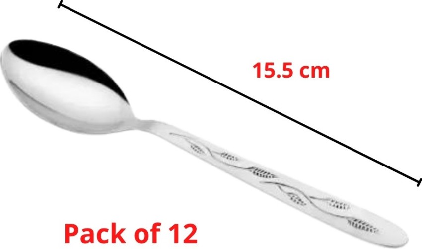 Parage Unique Stainless Steel Dinner/ Table Spoons, Length 15.5cm