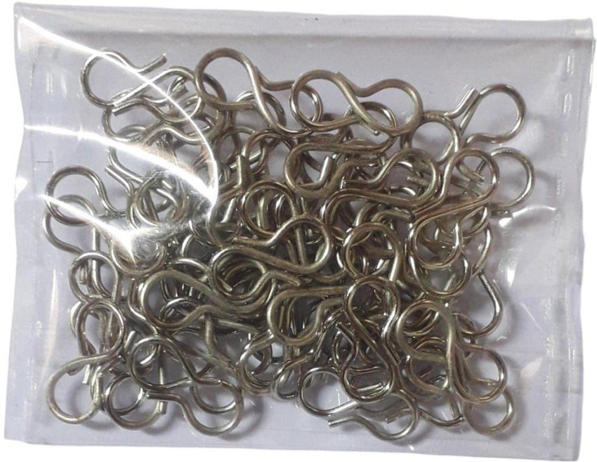Zilzon Silver 'S Hook' for Jewellery Making-Jewelery Pack of S-Hooks 50 Pcs  - Silver 'S Hook' for Jewellery Making-Jewelery Pack of S-Hooks 50 Pcs .  shop for Zilzon products in India.