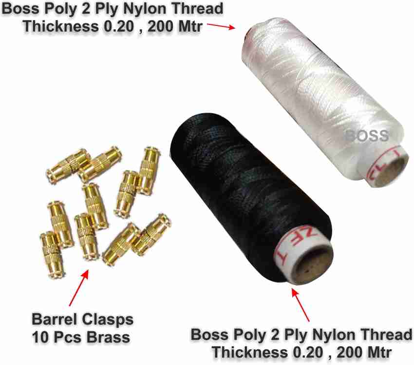 200 Mtrs, 0.7mm Nylon Thread For Jewellery Making – beadsnfashion