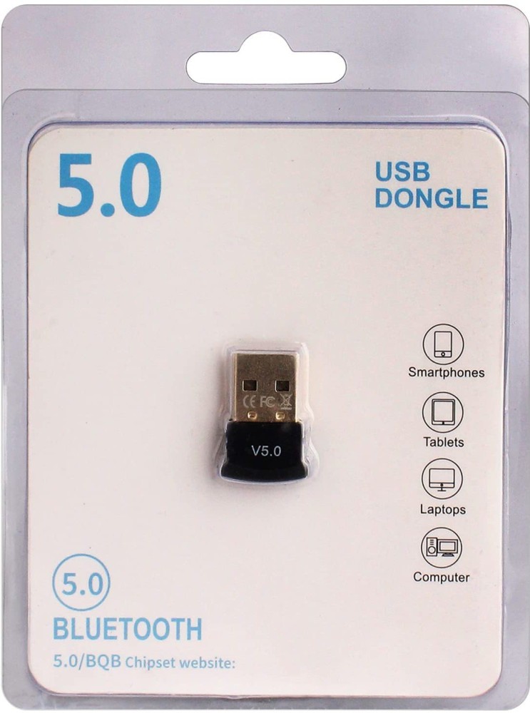 HDF Bluetooth USB Dongle Adapter 5.0 for Smart Phone, Tablets, Laptop &  Computer USB Adapter - HDF 