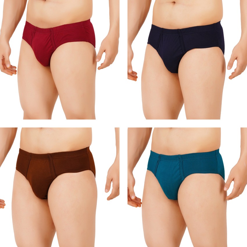 Buy Rupa Printed Briefs - Beige ,Pack Of 5 Online at Low Prices in