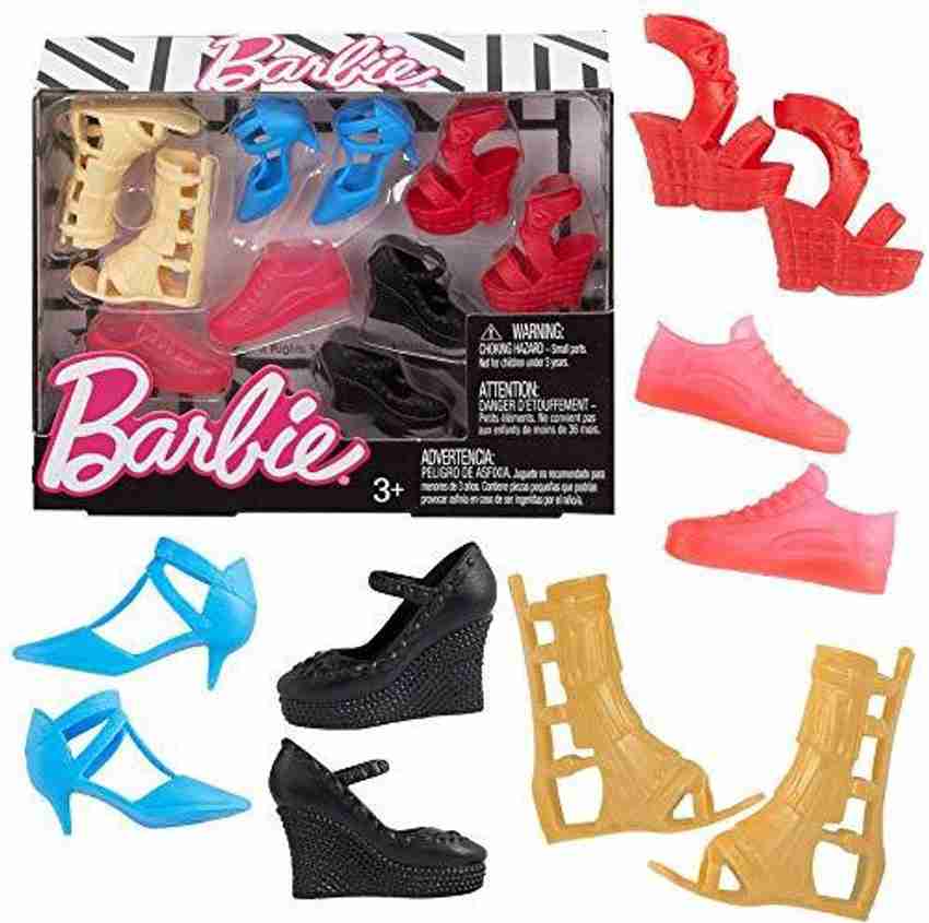 BARBIE Accessories Curvy Tall Doll Shoe Pack FCR93 Accessories