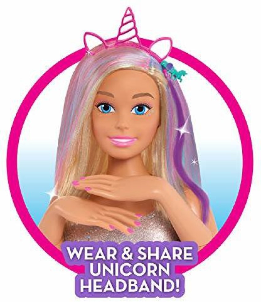 BARBIE Deluxe 20 Piece Glitter and Go Styling Head 63506 Deluxe