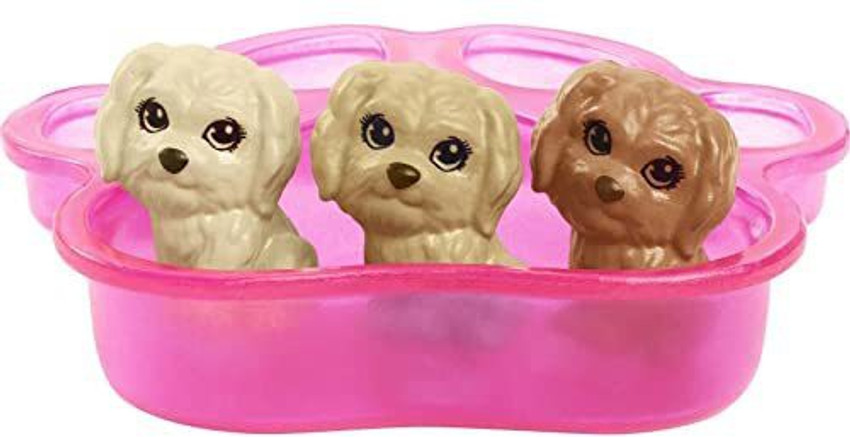BARBIE Doll and Newborn Pups Playset Doll Mommy Dog with Birthing