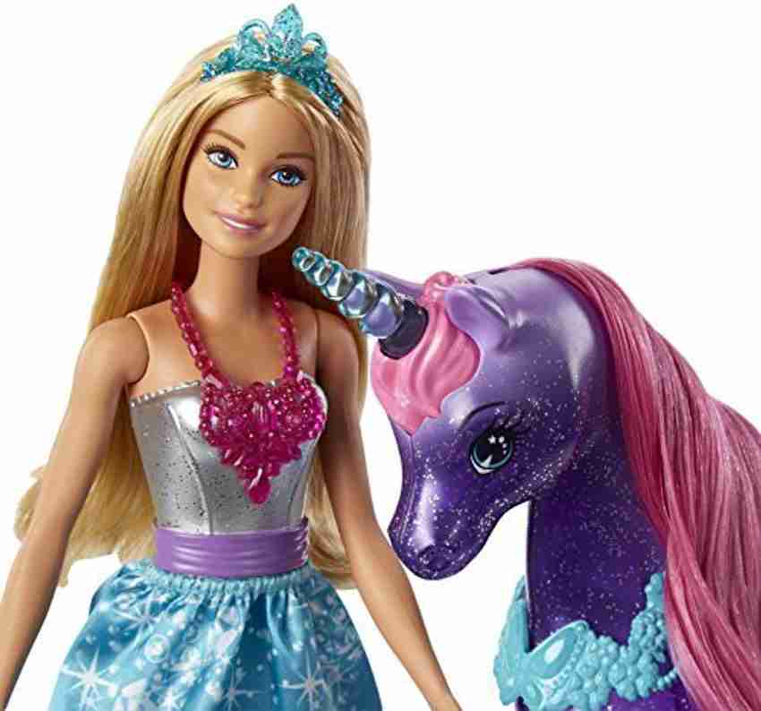 BARBIE Dreamtopia Princess Doll and Purple Unicorn FPL89