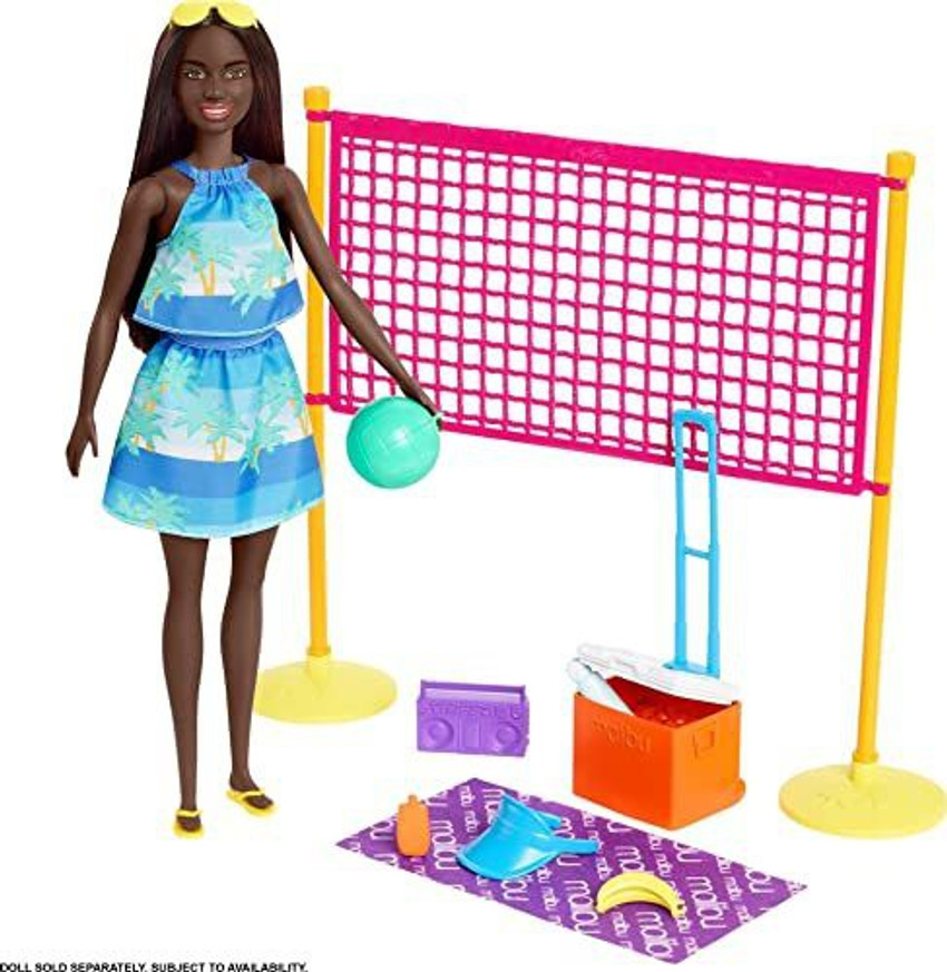 Beach best sale barbie set