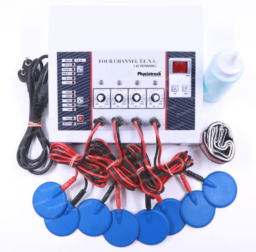 Physiotrack Muscle Stimulator 4 Channel with 4 Pin Electrotherapy