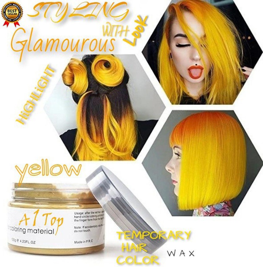 A 1 Top Temporary Hair Wax Color, Mud Instant Hair Dye Cream Hair Stamp  Price in India - Buy A 1 Top Temporary Hair Wax Color, Mud Instant Hair Dye  Cream Hair